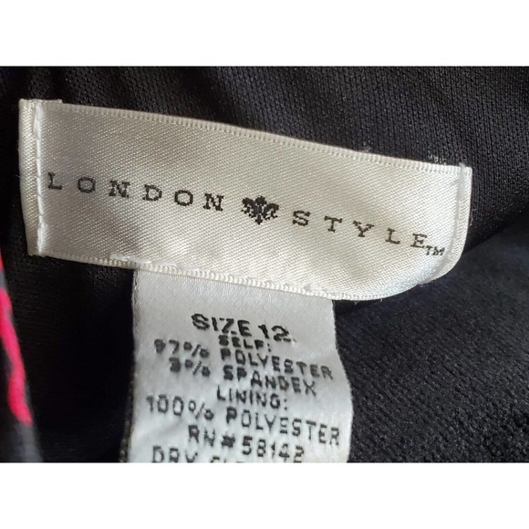 London Style Women Floral Polyester Square Neck Sleeveless Knee Length Dress 12 - Picture 12 of 14